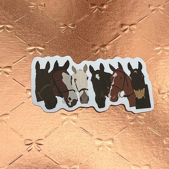 Equestrian Horse Girl Horse Boy Cowboy CowGirl Single Waterproof Sticker - Picture 1 of 3